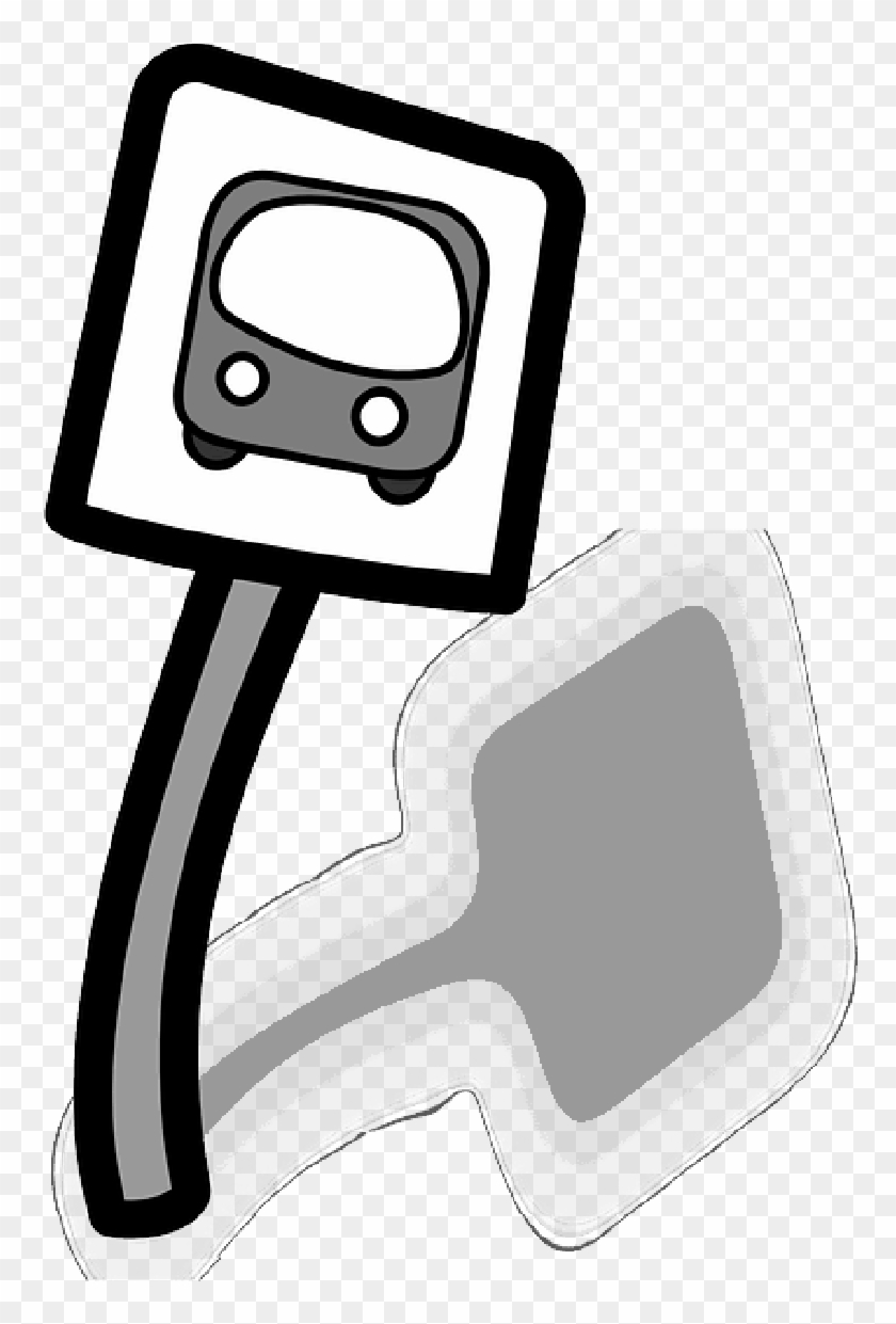 Park, Sign, School, Stop, Cartoon, Signs, Bus, Funny - Bus Stop Clip Art #865879