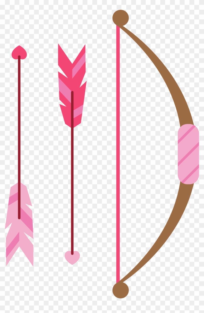 Arrow Feather Clip Art - Flecha Rosa Png #866188