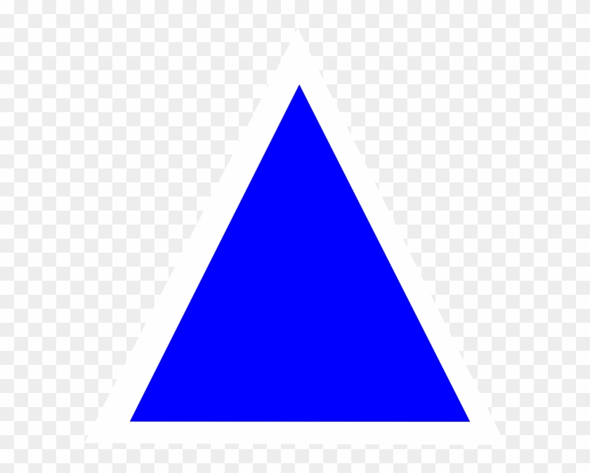 Triangle Blue Shape Computer Icons Clip Art - Blue Triangle Transparent Background #866403