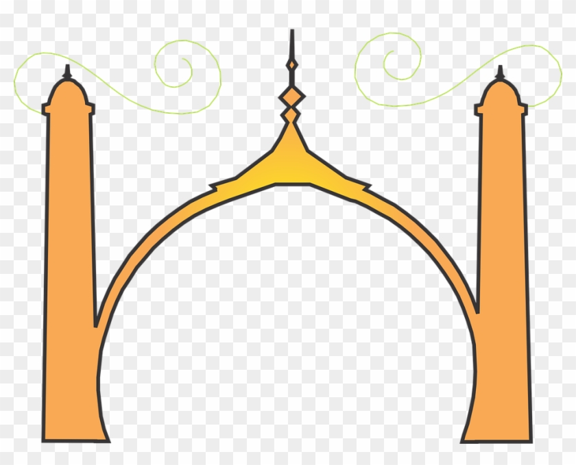 Mosque Islamic Arabic - Vector Kubah Masjid Png #866477