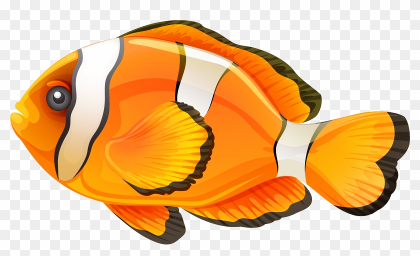 Butterflyfish Clipart Clown Fish - Fish Png #866492