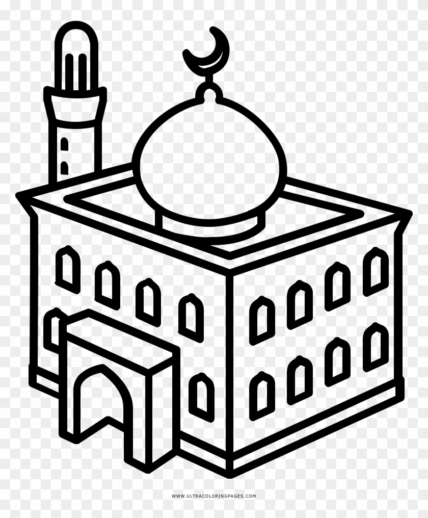 Mosque Coloring Page - Mosque #866503