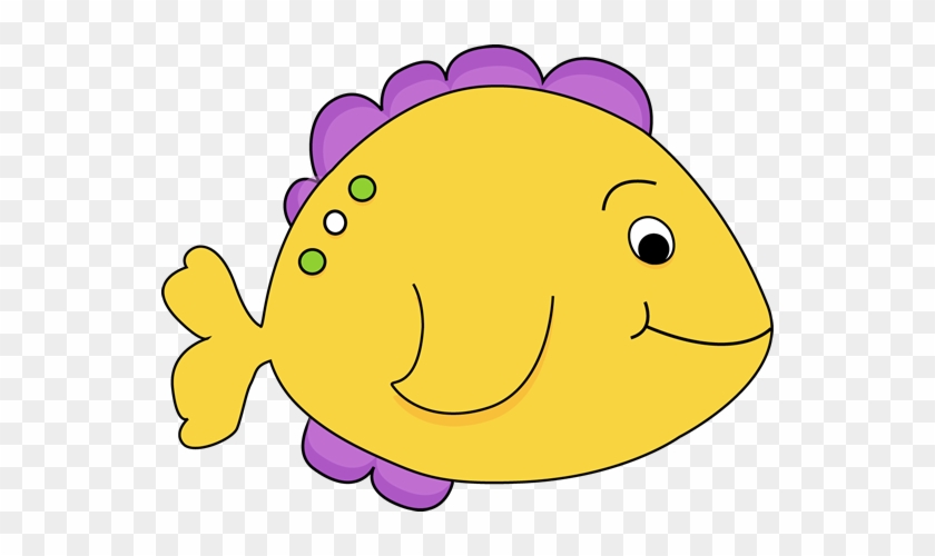Purple Cartoon Fish Clipart - Fish Clipart #866531