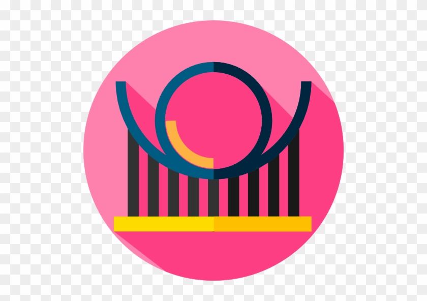 Roller Coaster Free Icon - Circle #866625
