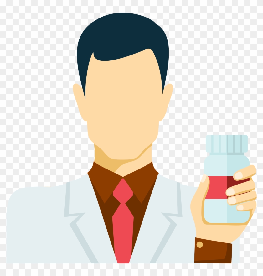Physician Pharmacist Icon - Doctor Icon Vector Png #866677