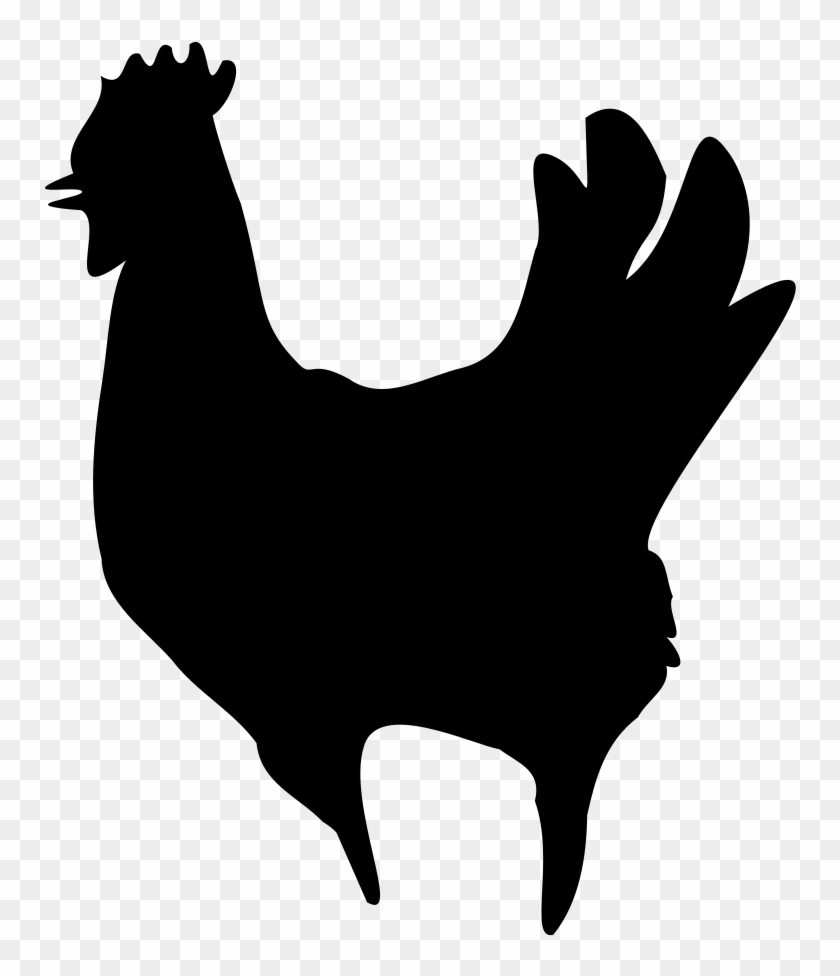 Chicken Hen Roosters Silhouette Silhouette Clip Art - Silhouette #866757