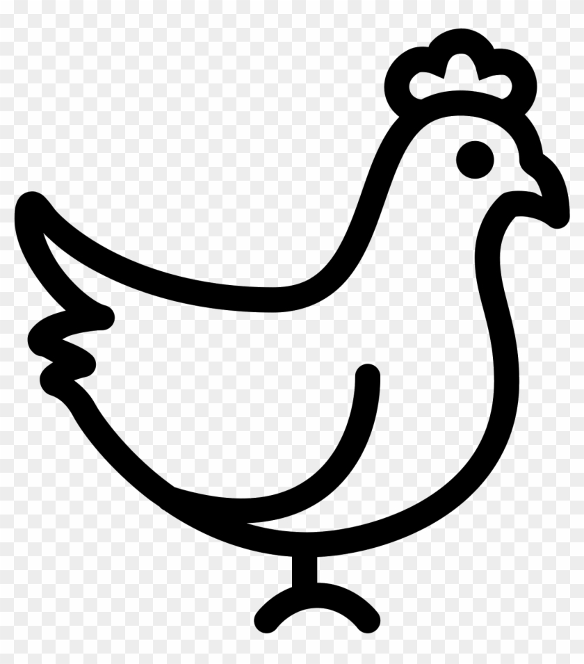 Rooster Clipart Foot - Chicken Icon Png #866891