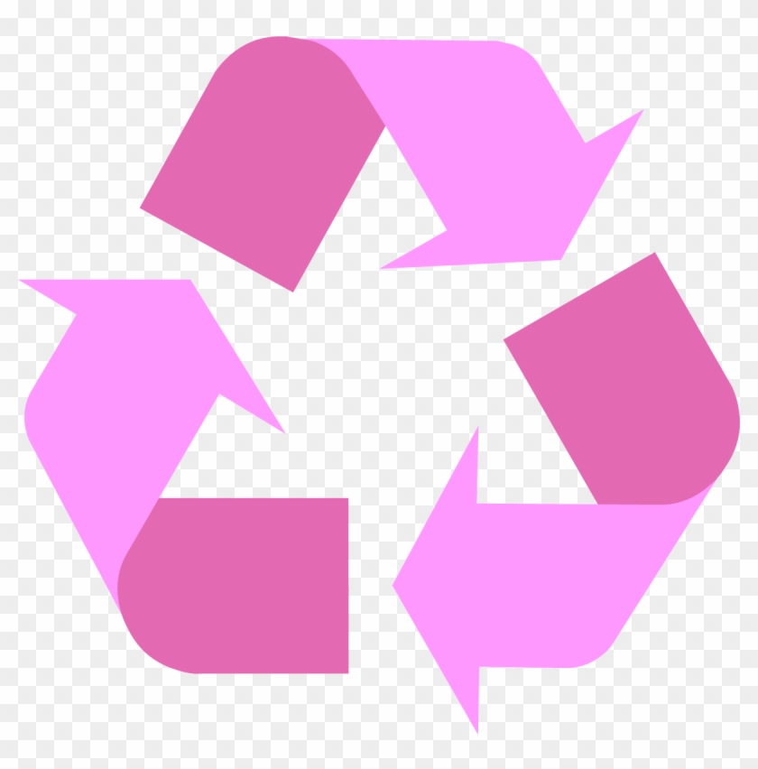 Download Recycling Symbol - Pink Recycle Symbol #866930