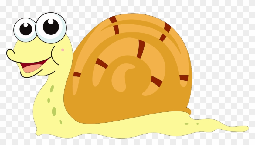 Snail Smiling Cartoon - Snail Cartoon Png Gif #866942