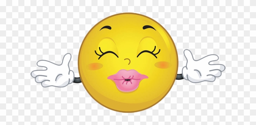 Kiss Emoticon Hug Smiley Clip Art - Hug And Kiss Smiley #866943
