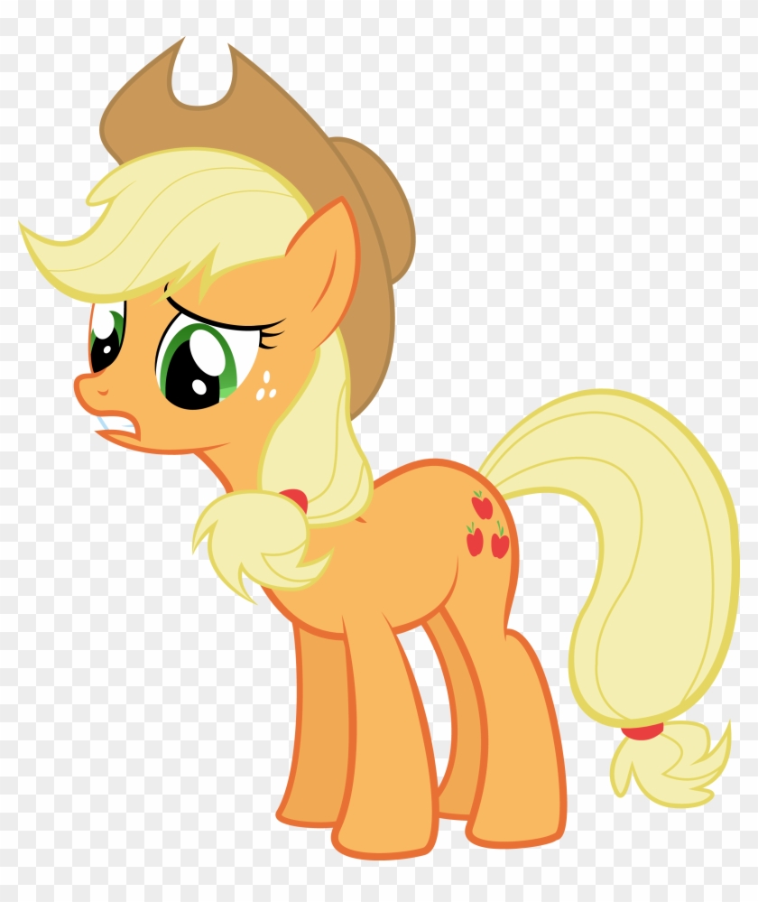 Applejack Sad Vector - My Little Pony Applejack Png #867010