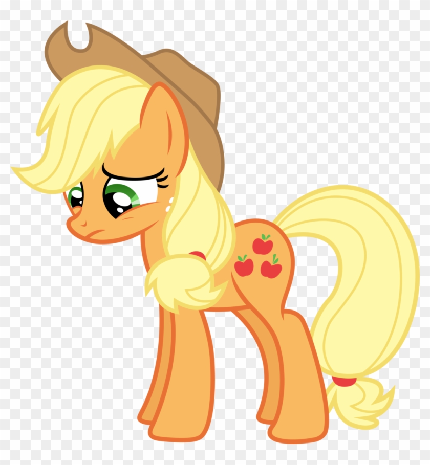 Sad Applejack - My Little Pony Apple Honey #867012