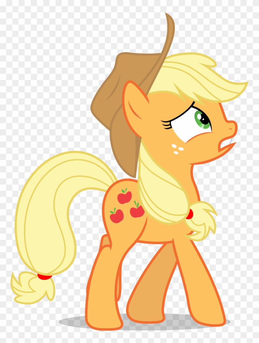 Mlp Fim Applejack Vector By Luckreza8 - Mlp Applejack Sad #867027