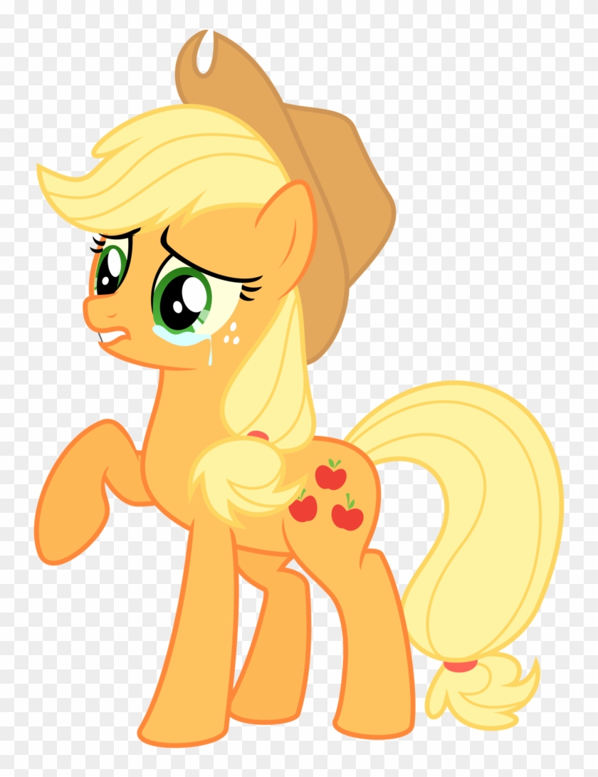 Sad Applejack By Leo 17 0 2 - Sad Applejack #867040