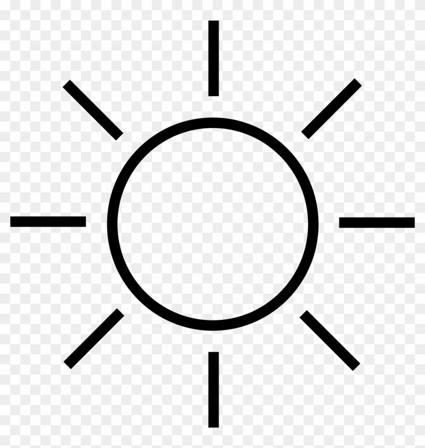 Sun Clipart Black And White Png - Sun Drawing Png #867047
