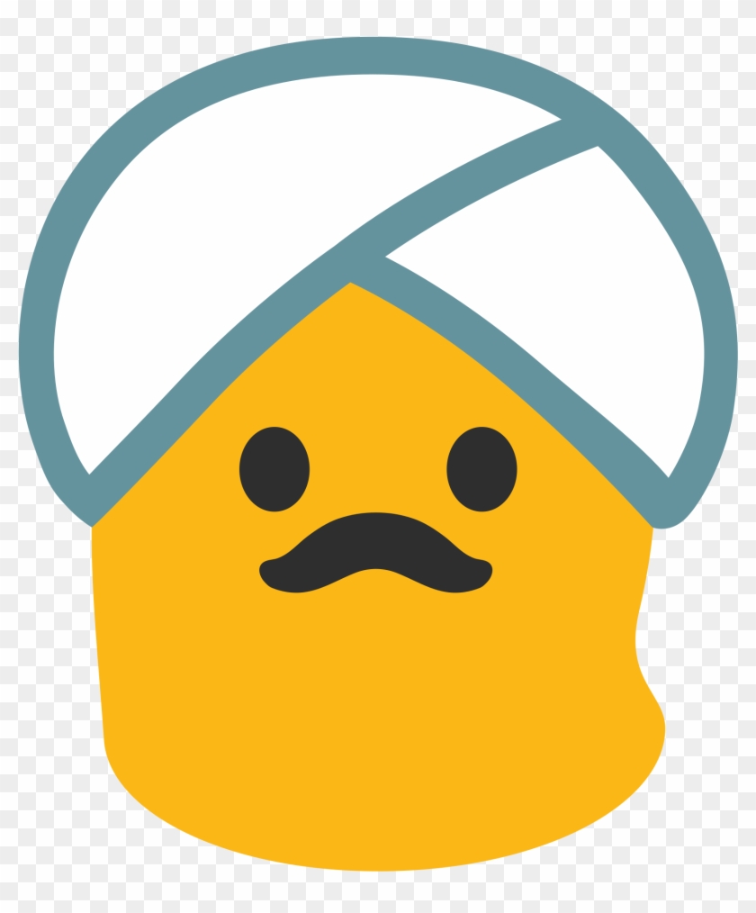 File Noto Emoji Lollipop 1f473 Svg Wikimedia Commons - Man With Turban Emoji #867067
