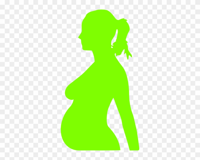 Pregnant Lady Silhouette Clipart - Natural Childbirth #867072
