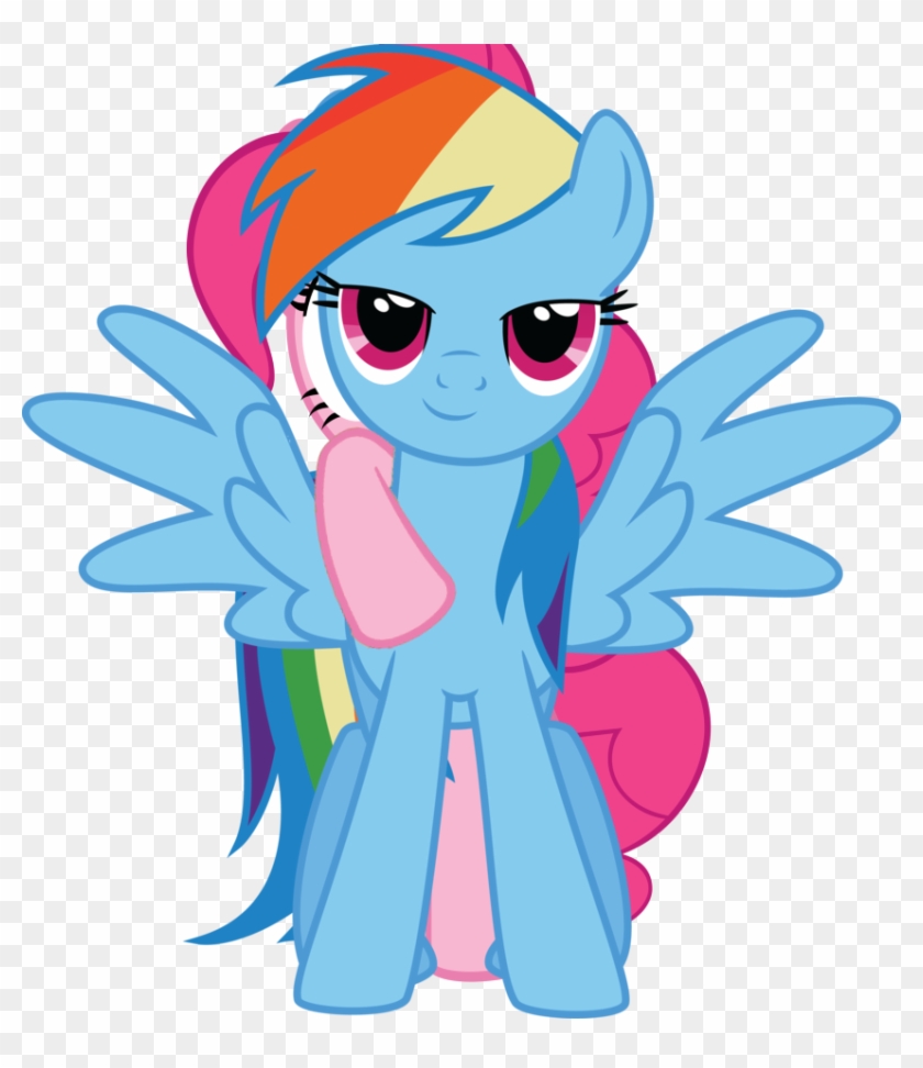 Bedroom Eyes, Hoof Around Neck, Pinkie Pie, Rainbow - Rainbow Dash Open Wings #867135