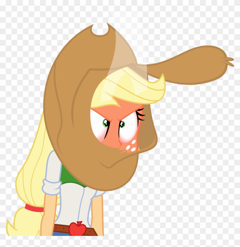 Upset Applejack - My Little Pony Equestria Girls Applejack Angry #867140