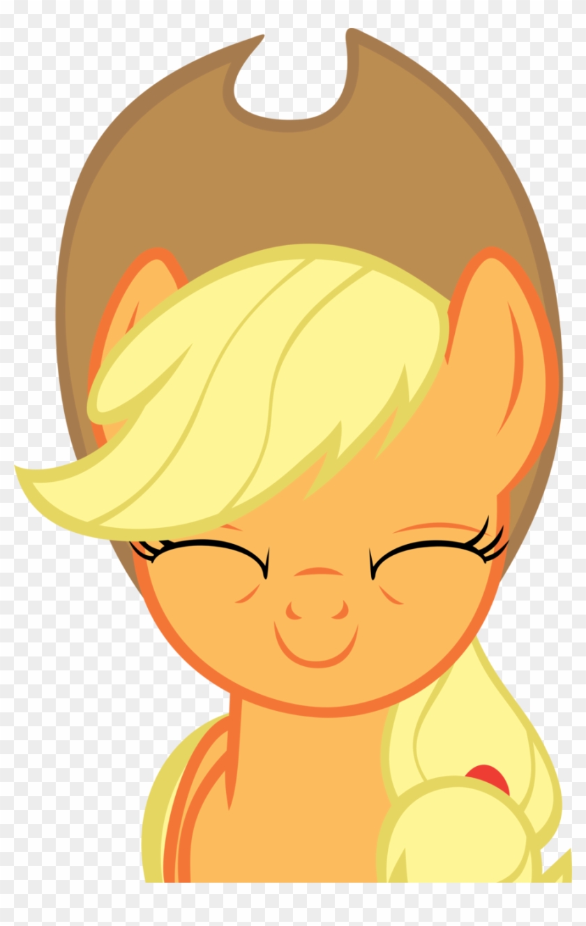 Applejack For The Win A Happy But Tired Applejack By - Mlp Blushing Applejack #867146