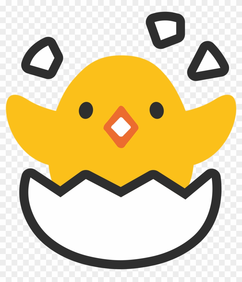 Hatching Chick Emoji - Chicken In Egg Emoji #867180