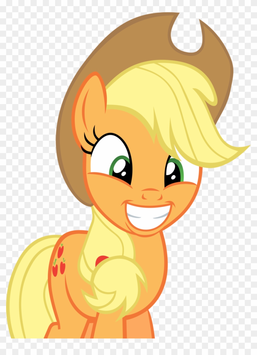 Applejack Squee By Ravirr94-d5kszvo - Applejack Smiling #867237