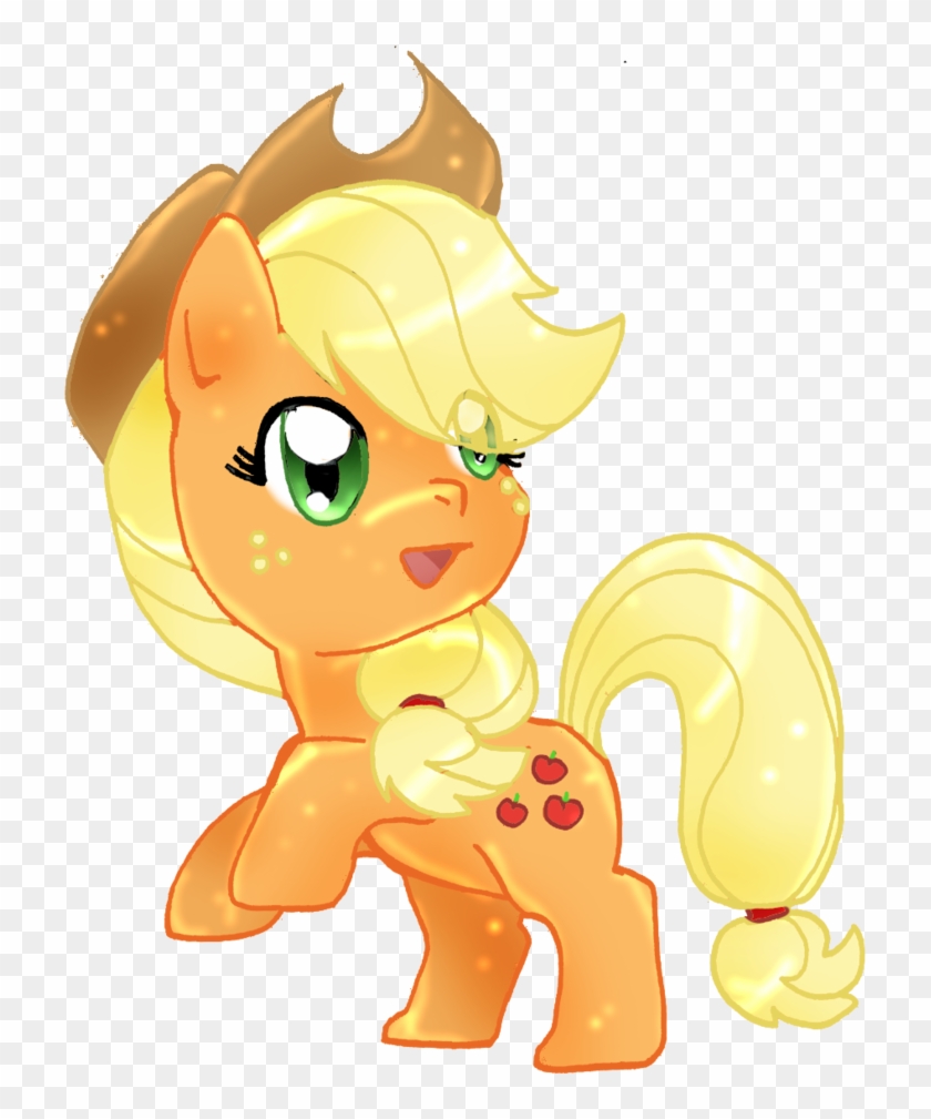 Applejack Chibi By Kristyd - Cartoon #867244