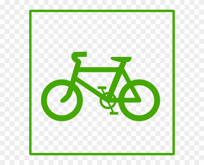 Green Bicycle Icon - Green Bicycle Icon #867267