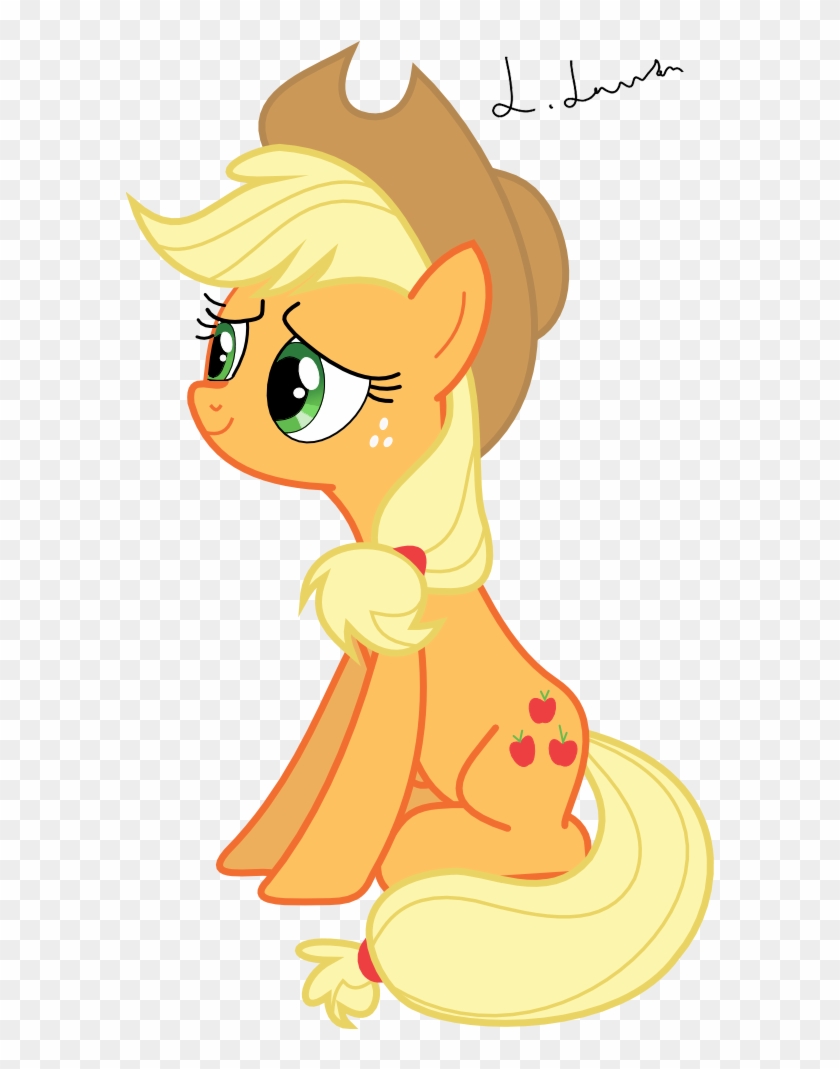 Applejack Looking Adorable By Und34d951 - Applejack Sitting #867320