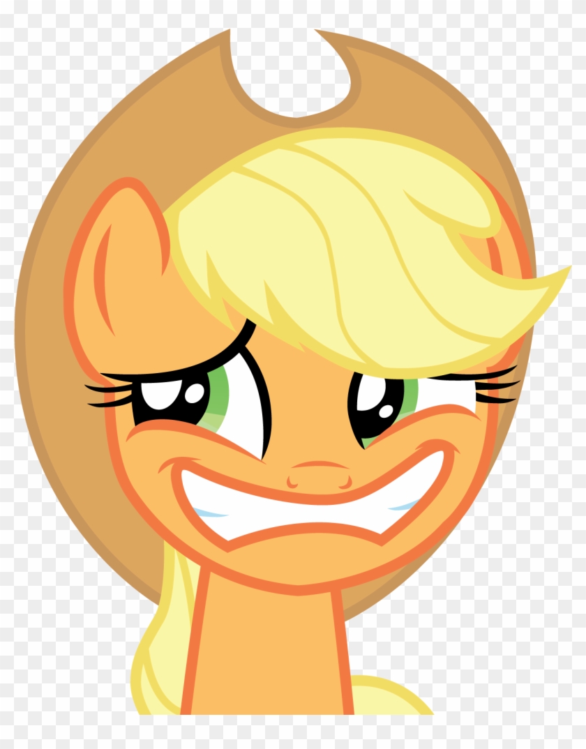 Applejack Trying To Lie To Pinkie - Applejack Lying Face #867335