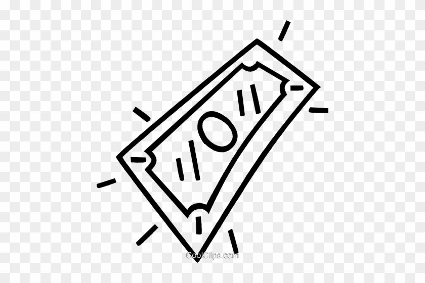 Dollar Bill Royalty Free Vector Clip Art Illustration - Dollar Bill