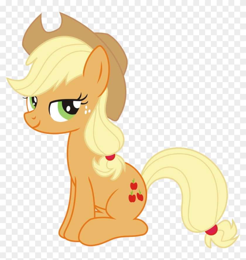 Applejack Png Not Final By Leopurofriki Applejack Png - My Little Pony Applejack Sentada #867354