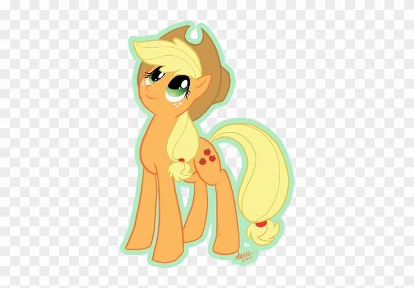 Kb, 510x596, Applejack ) - My Little Pony Applejack Cute #867360