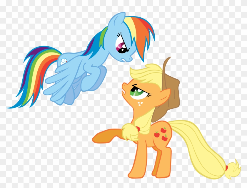 Applejack And Rainbow Dash By Are You Jealous On Deviantart - Mlp Applejack And Rainbow Dash #867504
