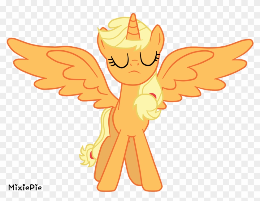 Alicorn, Alicornified, Applecorn, Applejack, Artist - Applejack As A Alicorn #867494