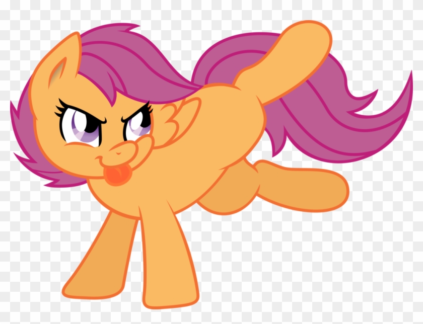 Pony Scootaloo Rainbow Dash Mammal Pink Vertebrate - Cartoon #867624