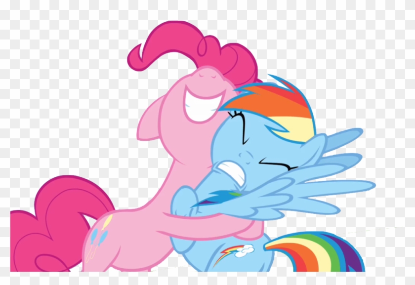 Pinkie Pie Hug Rainbow Dash Www Imgkid Com The Image - Cartoon #867645
