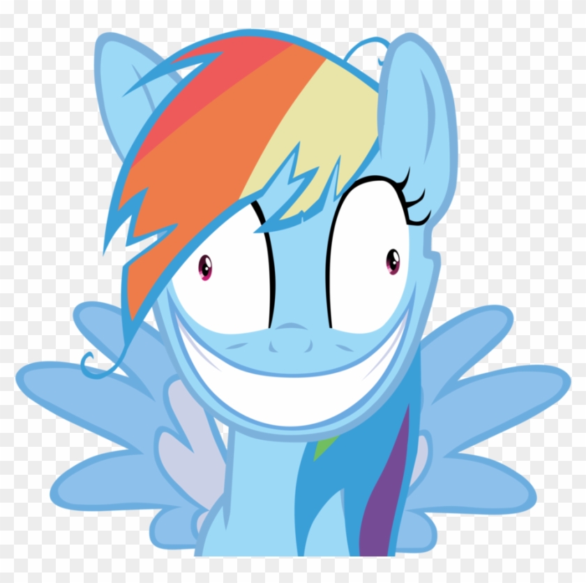 Rainbow Dash- 'that' Face Vector By Colonelbd - Mlp Rainbow Dash Creepy #867662