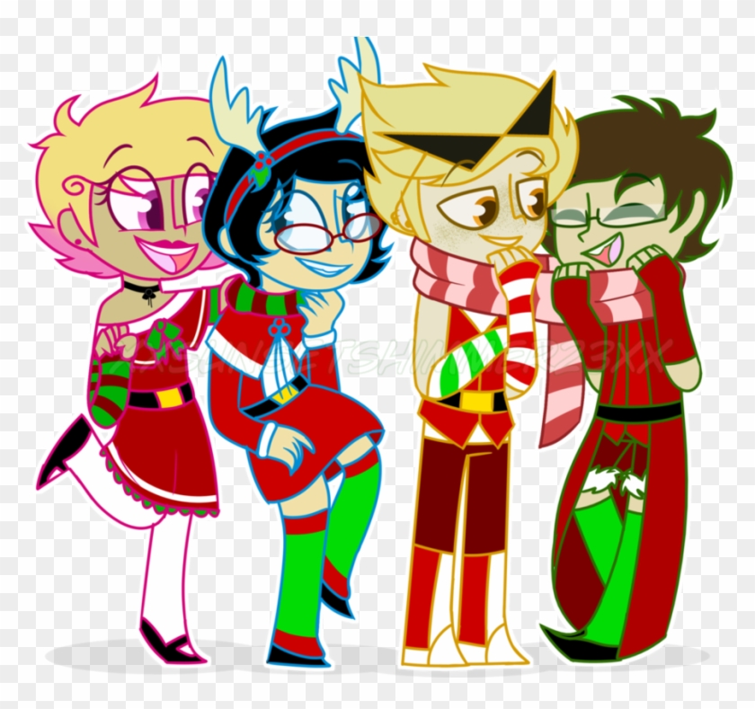 [homestuck]-merry Christmas From The Alpha Kids By - Cartoon #867684