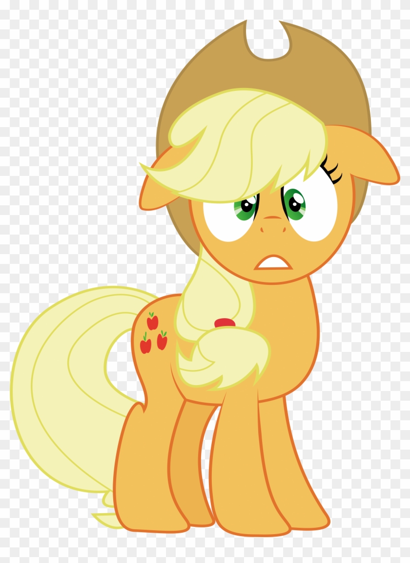 Applejack Scared By Lookitslaurie - My Little Pony Applejack Fear #867706