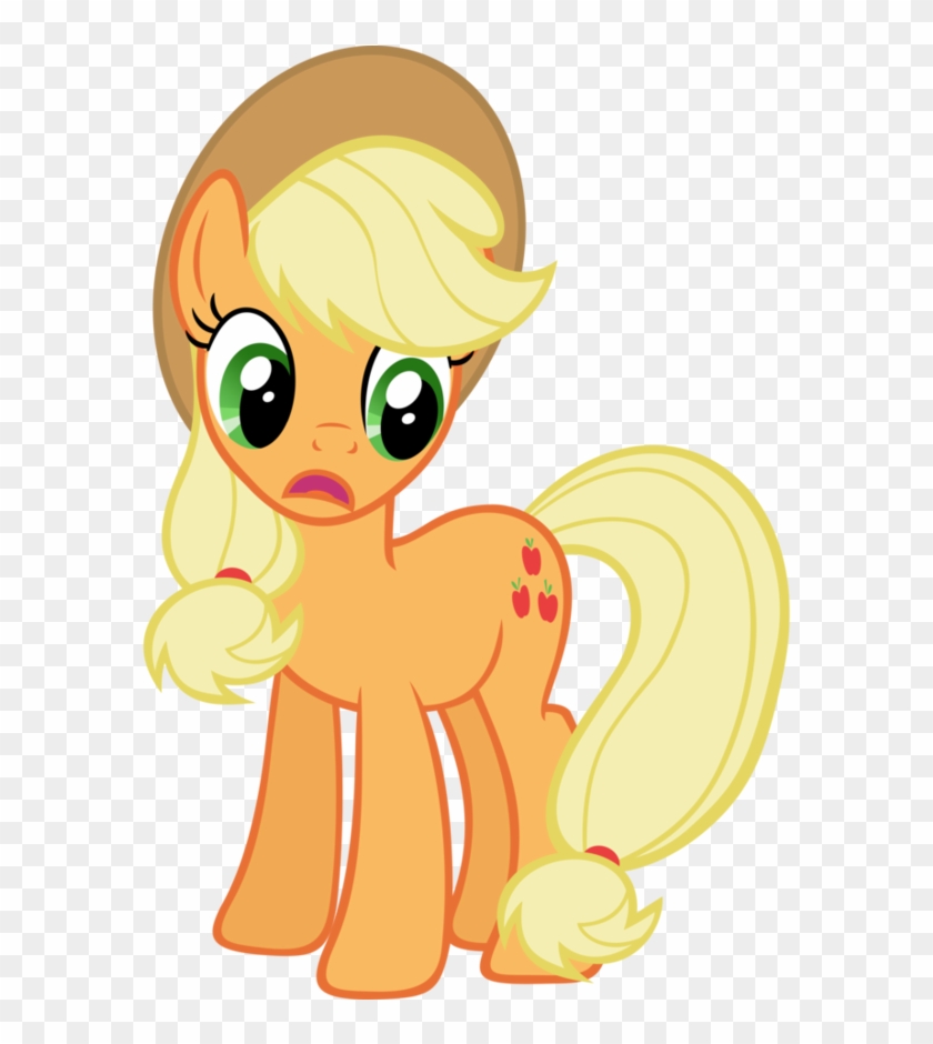 Applejack Shocked - Coat Of Arms Template #867713