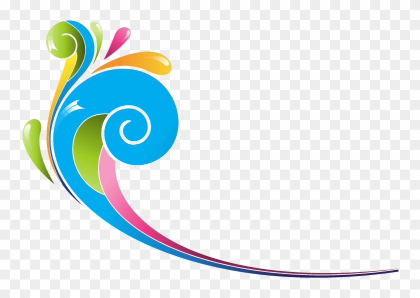 Color Decorative Swirls - Color Swirls Png #867814