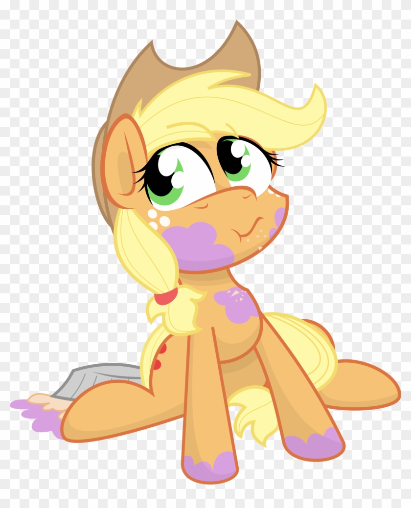 Pony Applejack Blackberry Pie Yellow Cartoon Mammal - Blackberry Pie #867835