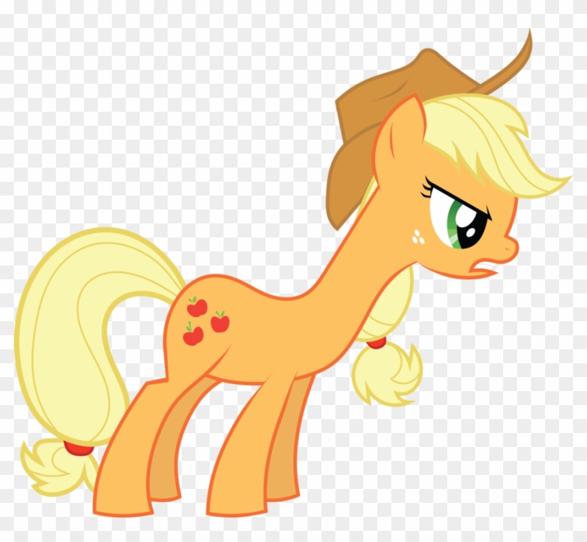 Applejack Angry By Tim015 - Mlp Angry Applejack Vector #867838