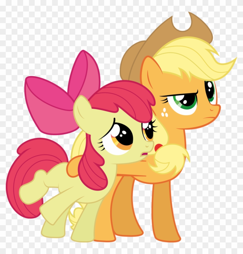 Applejack Is Overprotective By Thestorm117 Illustrator - Mlp Applejack And Applebloom #867966