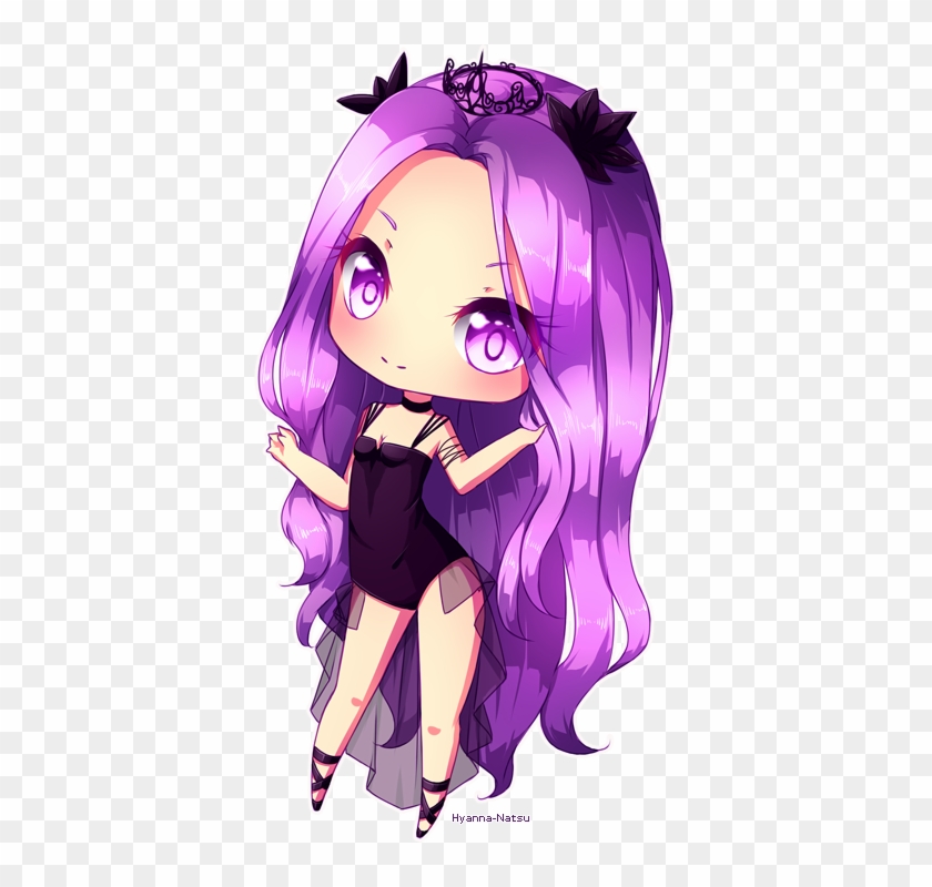 Lilac By Hyanna-natsu On Deviantart - Anime Chibi Girl With Purple Hair #867998