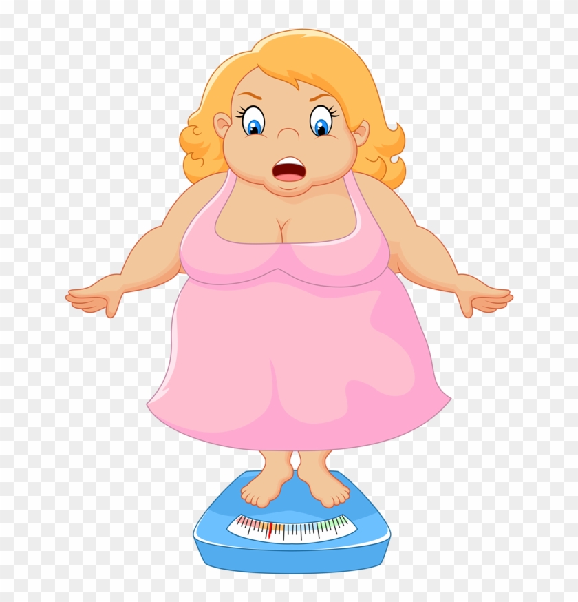 Cartoon Fat Stock Illustration - Fat Girl Cartoon - Free Transparent PNG  Clipart Images Download