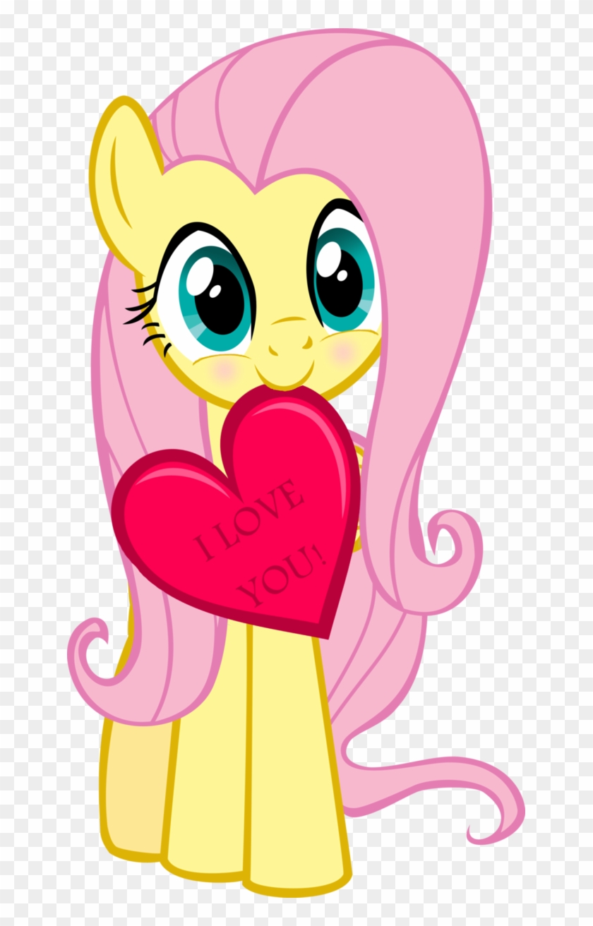 I Love You Fluttershy Rainbow Dash Applejack Rarity - My Little Pony Fluttershy #868005