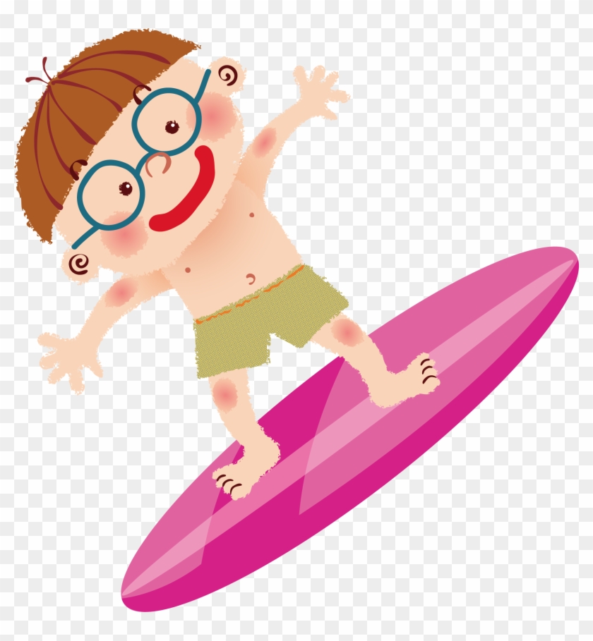 Surf Cartoon Children Vector - Illustration #868016