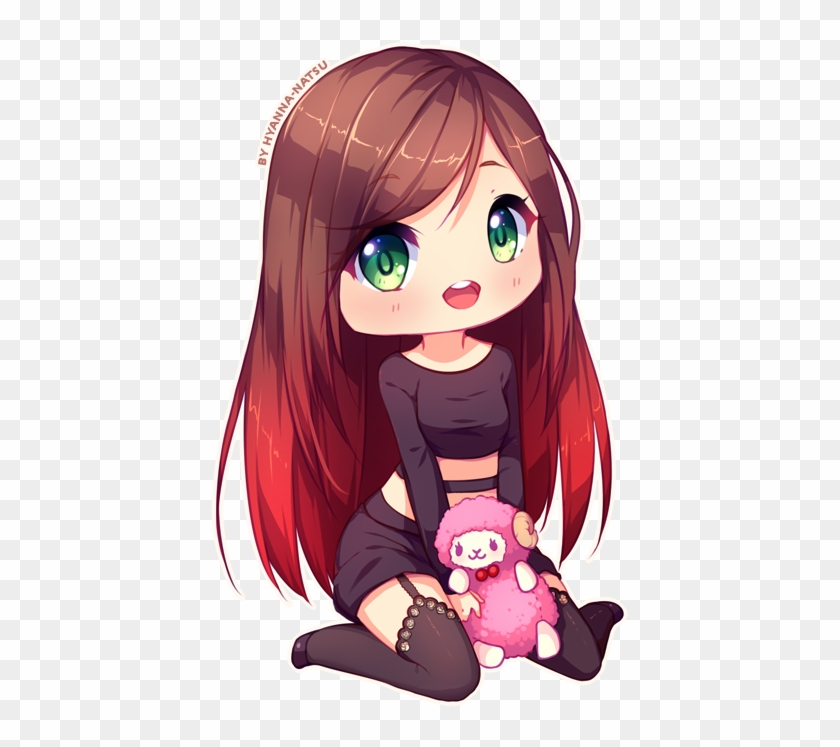 Colored Crayon Chibi Commission For Tiny-pika Last - Cute Chibi Kawaii Girl #868044